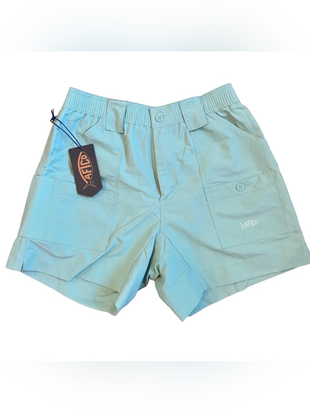 AFTCO The Original Fishing Short Stretch Ocean Wave Shorts Youth 26” NEW